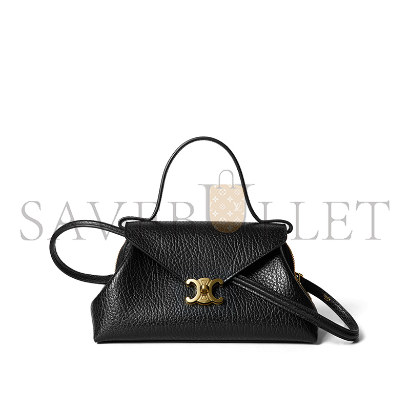 Ce1i*e SMALL FLAIR IN XL GRAINED CALFSKIN L10BF5C12.38NO (24*12*9cm)